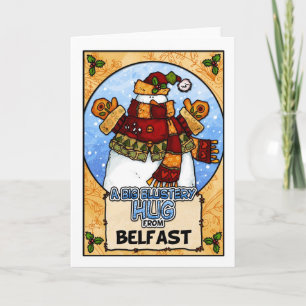 A Big Blustery Hug from Belfast Holiday Card