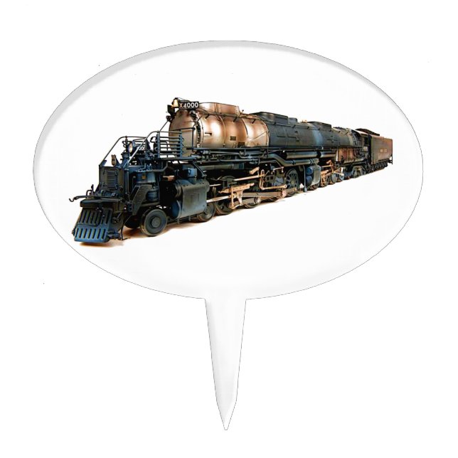 A Big Boy Steam Locomotive Cake Topper (Front)