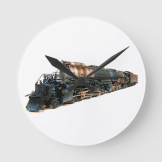 A Big Boy Steam Locomotive Round Clock