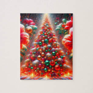 A Big, Bright, Supremely Decorated Christmas Tree Jigsaw Puzzle