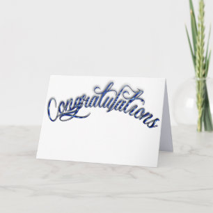 A Big Congratulations - No Message Inside Card