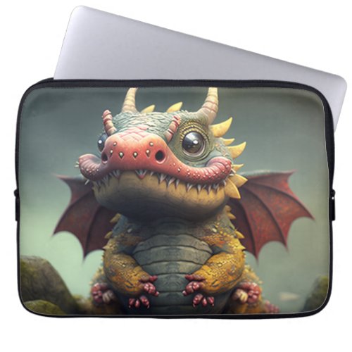 A big fat cute dragon laptop sleeve