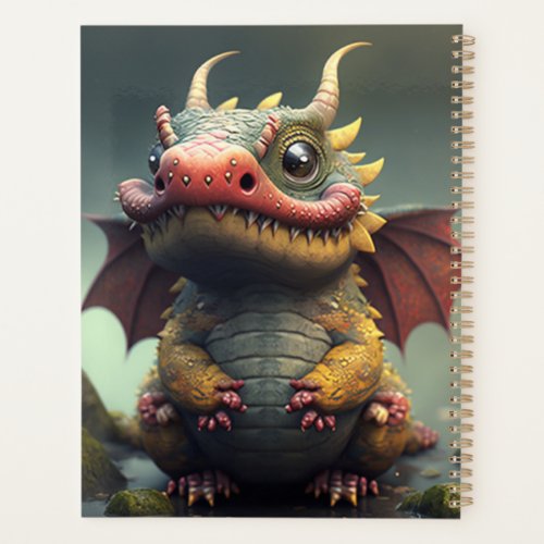 A big fat cute dragon planner
