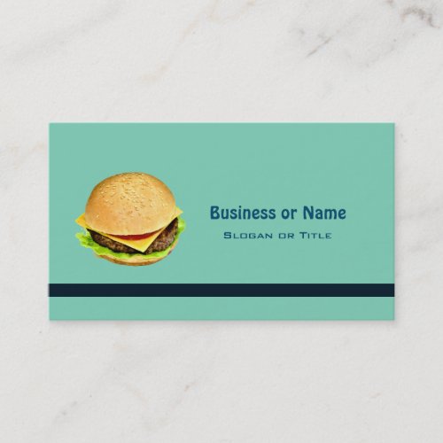 A Big Juicy Cheeseburger Photo Business Card
