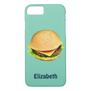 A Big Juicy Cheeseburger Photo Personalized iPhone 8/7 Case