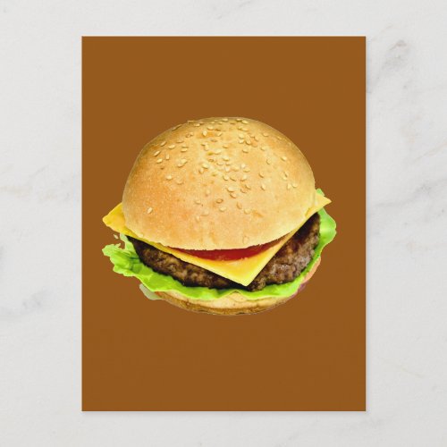 A Big Juicy Cheeseburger Photo Postcard