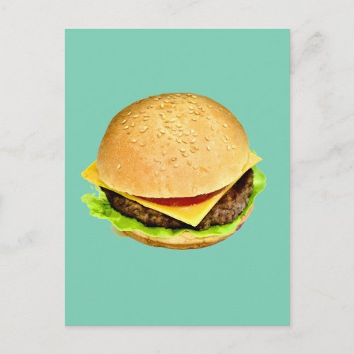 A Big Juicy Cheeseburger Photo Postcard