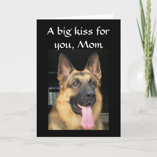A BIG KISS ON MOTHERS DAY CARD