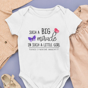 A big miracle Turner syndrome awareness Baby Bodysuit