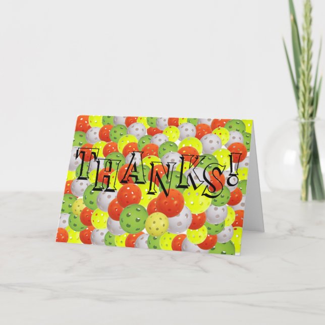 A Big Pickleball Thanks! Card (Front)