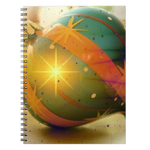 A Big Shiny Christmas Ornament Notebook