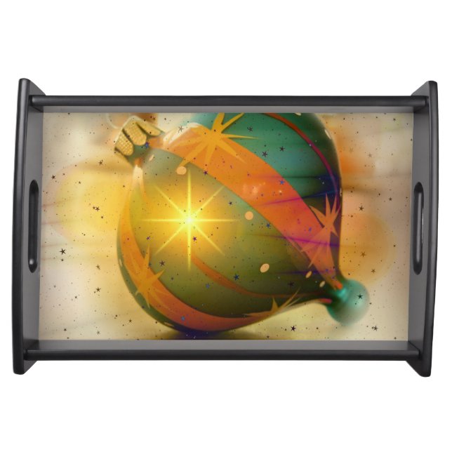 A Big Shiny Christmas Ornament Serving Tray (Front)