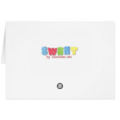 A big SWEET card (Back Horizontal)