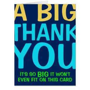 A Big Thank You Card
