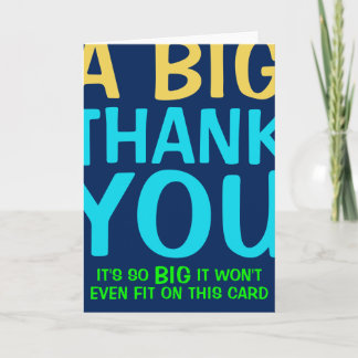 A Big Thank You Card
