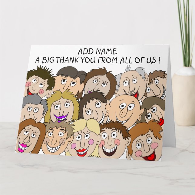A Big Thank You From All Of Us  Card (Front)