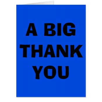 A Big Thank You Giant Card by SpecialOddsMoms at Zazzle