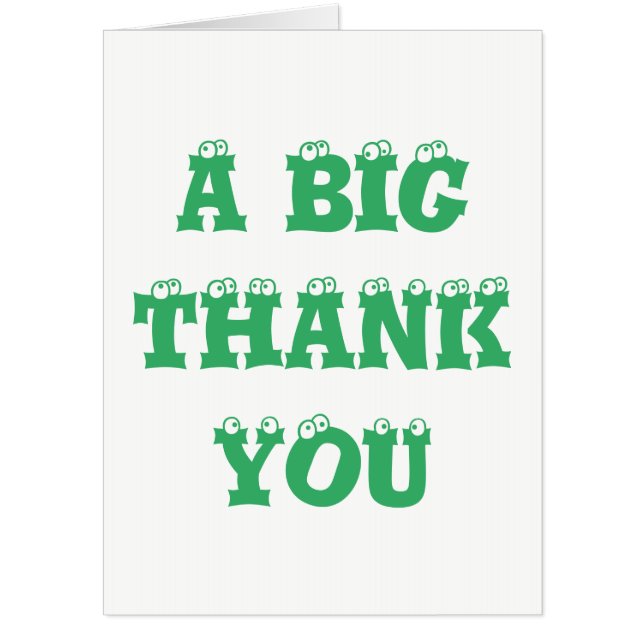 A Big Thank You Giant Card (Front)