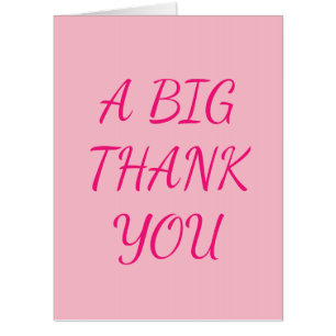 A Big Thank You Giant Card