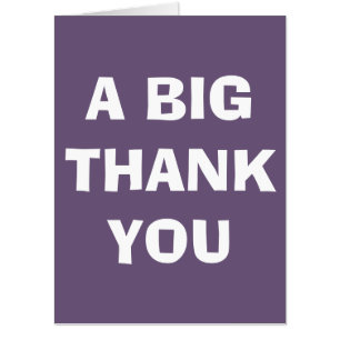 A Big Thank You Giant Card