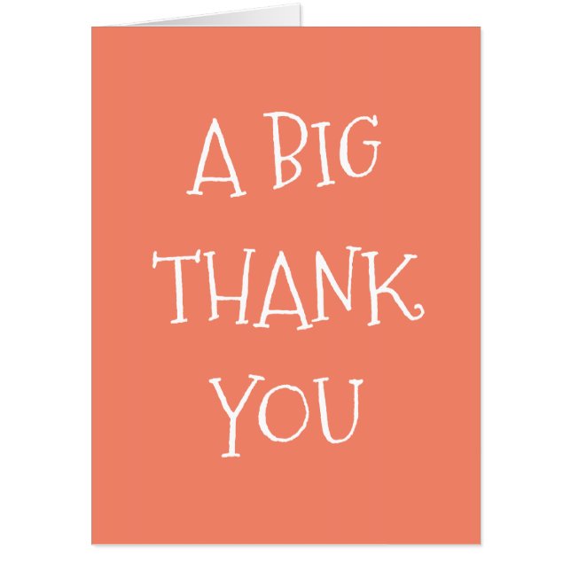 A Big Thank You Giant Card (Front)