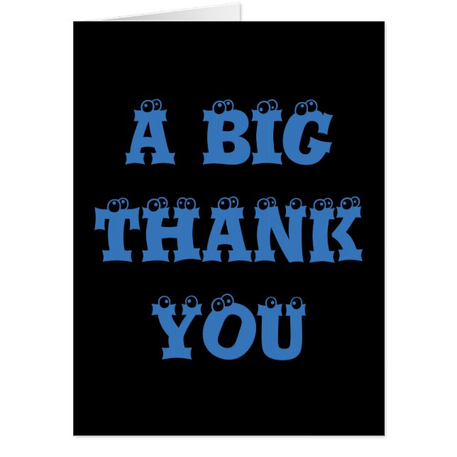A Big Thank You Giant Card (Front)
