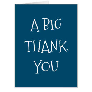 A Big Thank You Giant Card