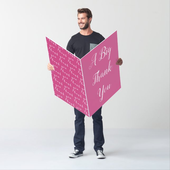 A big thank you oversized greeting card (In Situ)