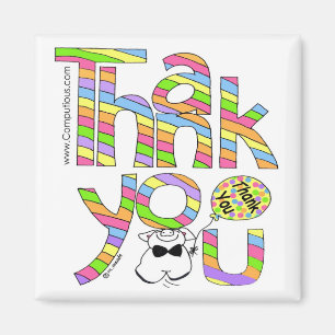 A BIG THANK YOU - SORBET COLORS Magnet