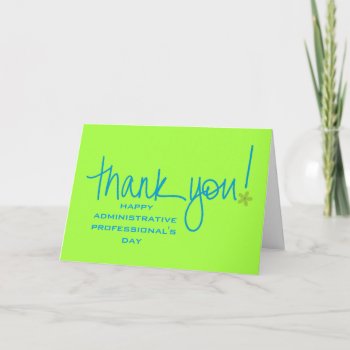 A Big Thank You To Administrative Professionals by Siberianmom at Zazzle