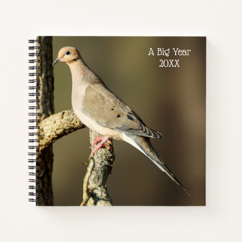 A Big Year Birding Mourning Dove Spiral Notebook