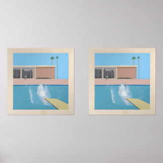 A Bigger Splash – California Pool Print Hockney Wall Art Sets