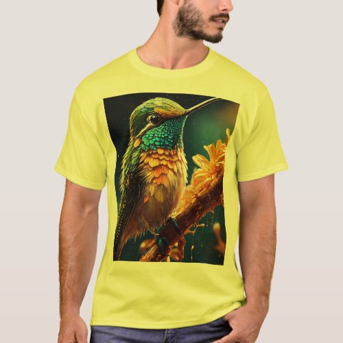 A bird in a tree Alighting in the Wildwood T_Shirt