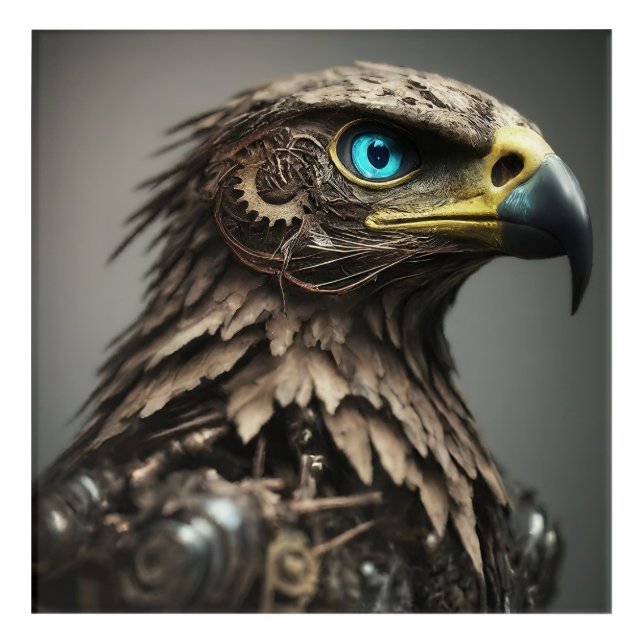 A Bird's Eye View: The World Through a Raptor's Acrylic Print (Front)