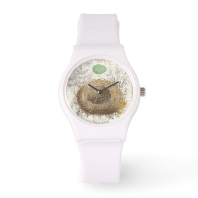 A Bird's Nest with a Green Egg Watch (Front)