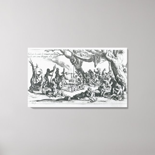 A Birth in a Gypsy Camp Canvas Print (Front)