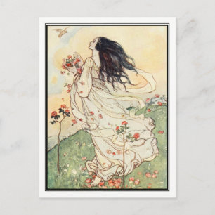 A Birthday by Florence Harrison Postcard