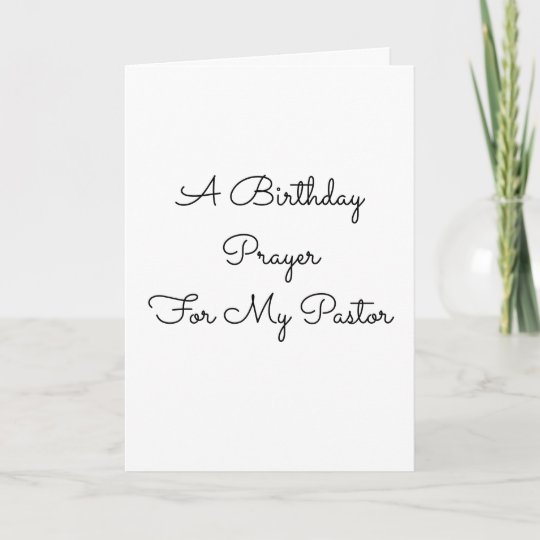 A birthday card for a pastor. | Zazzle.com