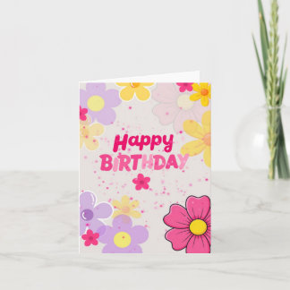 A birthday card to warm the heart of love ones
