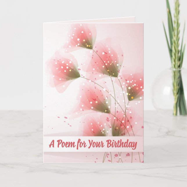 A Birthday Poem Card (Front)