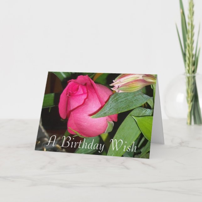 A Birthday Wish Card (Front)
