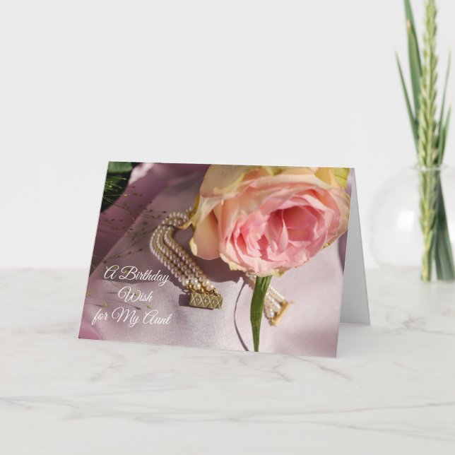 A Birthday Wish for My Aunt Card (Front)