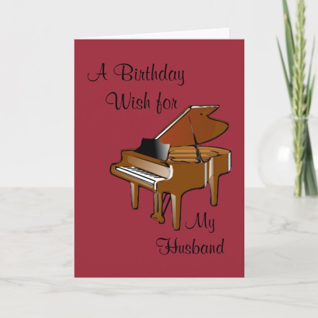 A Birthday wish for My Husband Card (Front)