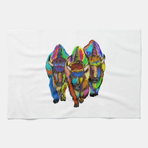 A Bison Trio Kitchen Towel