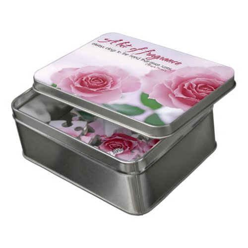 A bit of fragrance Inspirational Quote Box  Jigsaw Puzzle
