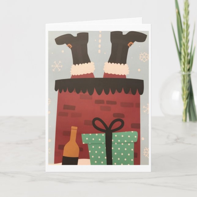 **A BIT TOO MUCH HOLIDAY CHEER** CARD (Front)