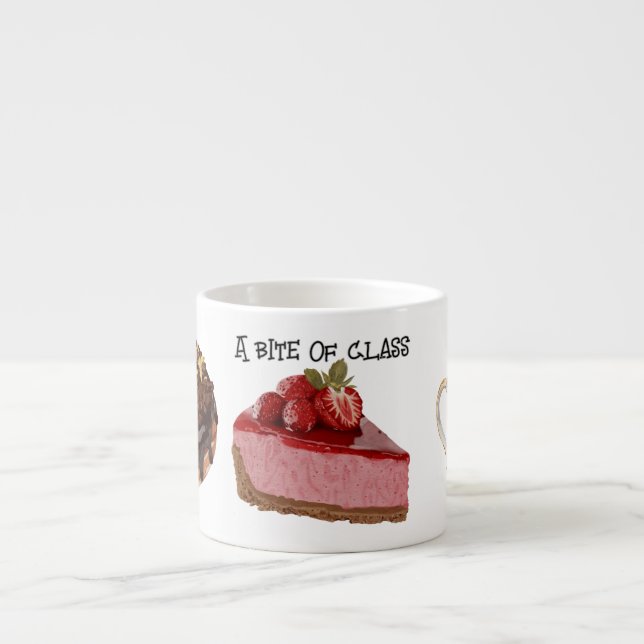 A Bite of Class Espresso Cup (Front)