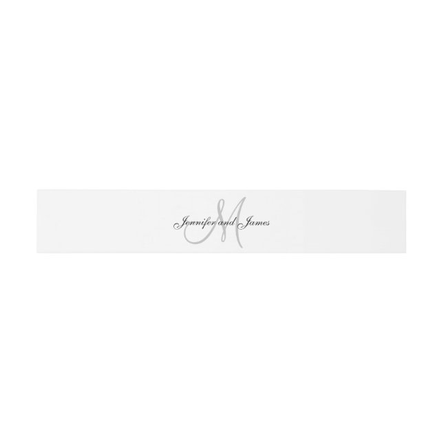 A Black and White Affair | Wedding Belly Band (Flat)