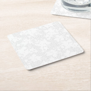 a black and white photo frame with a white backgro square paper coaster