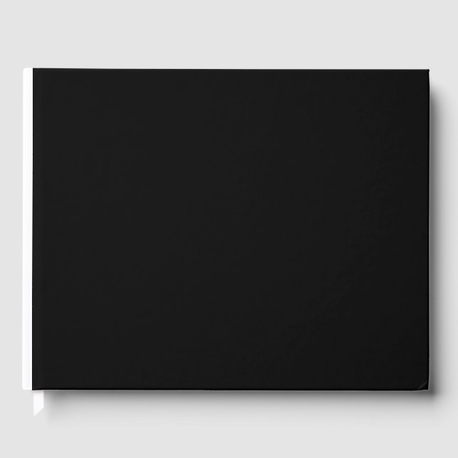 a black and white photo guest book (Front)